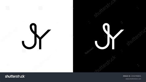 JY Logo JY Monogram Initial JY Logo Letter JY Royalty Free Stock