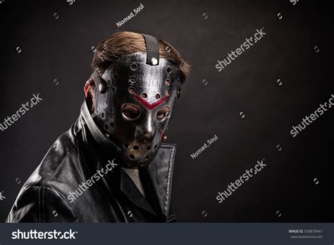 Bloody Murderer Hockey Mask Portrait Stock Photo 550879441 | Shutterstock