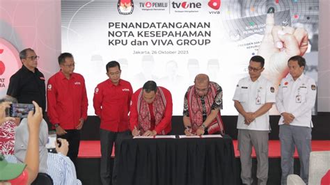 VIVA Group Dan KPU Tandatangani Nota Kesepahaman Serta Program Khusus