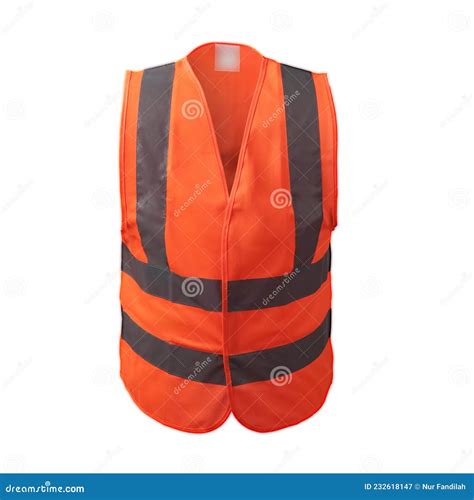 A Glowing Orange Safety Vest Is Used When Working To Avoid Work