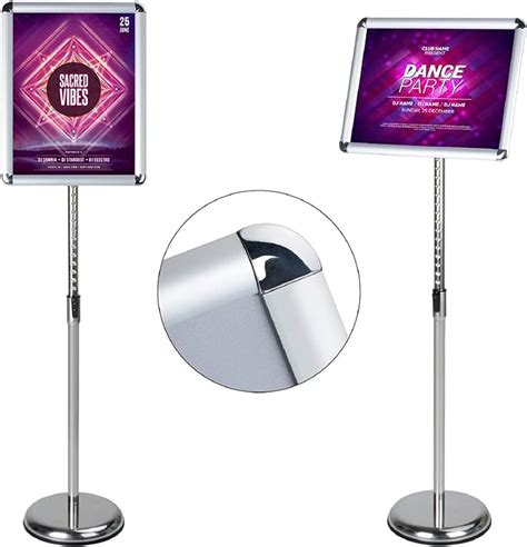 AkTop Adjustable Poster Sign Stand 11 X 17 Inch Heavy Duty Pedestal