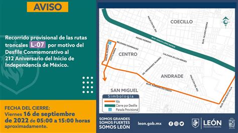 Movilidad León on Twitter Dirección General de Movilidad informa