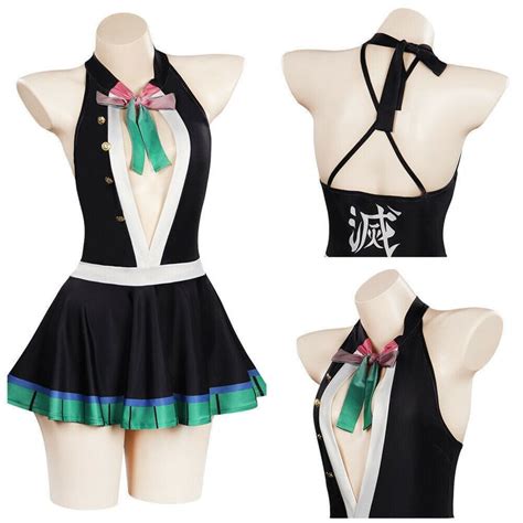 Demon Slayer Cosplay Costume Kanroji Mitsuri Bikini Swimsuit Sp17550