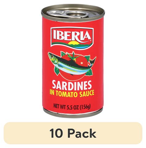 10 Pack Iberia Sardines In Tomato Sauce 5 5 Oz Walmart