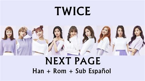 TWICE Next Page Han Rom Sub Español Member Coded YouTube