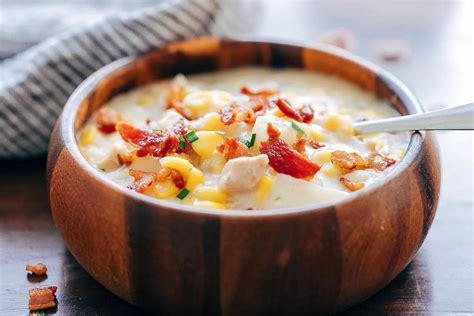 Instant Pot Chicken Potato Corn Chowder With Bacon