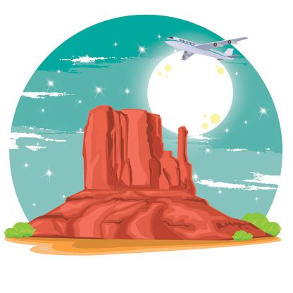 Monument Valley Stock Illustration - Download Image Now - iStock