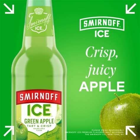 Smirnoff Ice Green Apple, 6 - 11.2 FL OZ - King Soopers