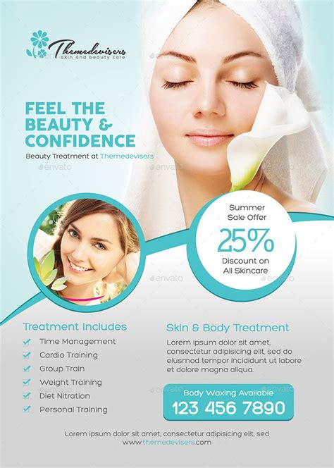 Beauty Care Flyer Skin Care Clinic Beauty Care Skin Care