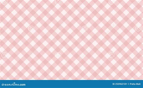 Cute Pastel Pink Diagonal Gingham Checkers Plaid Checkerboard