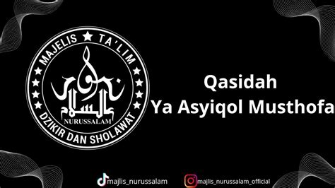 Qasidah Ya Asyiqol Musthofa Offcial Audio Lyrics YouTube