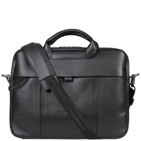 15.6 Black Leather Laptop Backpack | semashow.com