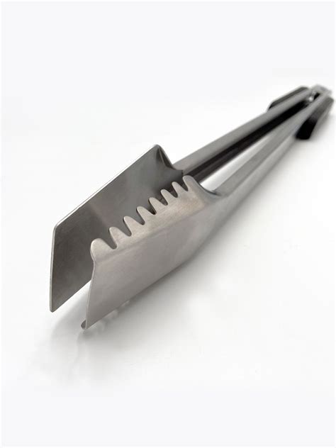 Grillfürst Premium Edelstahl Grillzange mit Spatelkopf