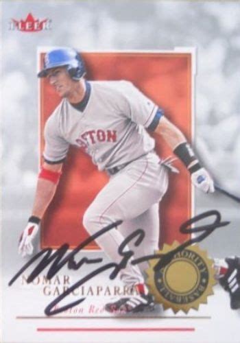 Fleer Nomar Garciaparra Baseball Autographed Trading Card