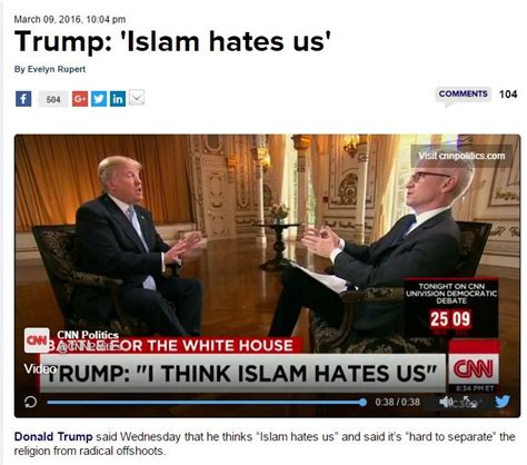 Mr Trump Islam Does Not Hate America American Muslim Institution