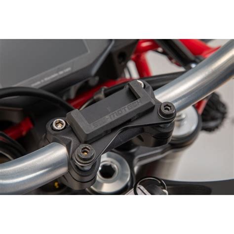 Support Navigation Pour Guidon Sw Motech Noir Moto Guzzi V85 TT 19