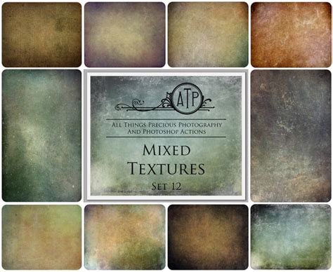 10 Fine Art Textures Mixed Set 12 Overlays Photography Texture