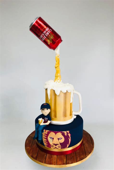 Pouring Beer Fantasy Cakes