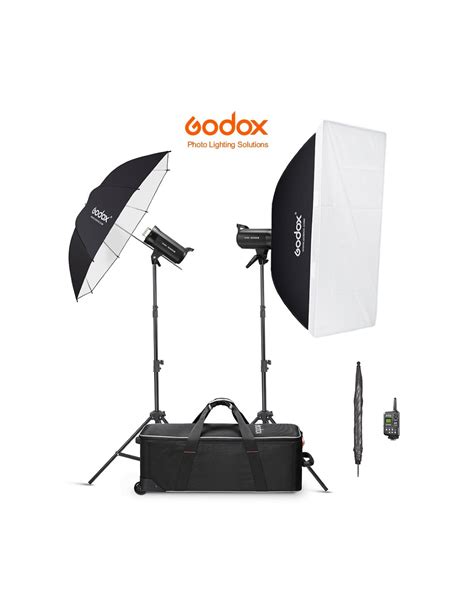 Kit 2 Flashes Godox SK400II V Con Transmisor Y Maleta Bargainfotos