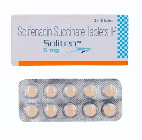 Solies Solifenacin Succinate 5mg And 10mg Tablets United Bioceuticals