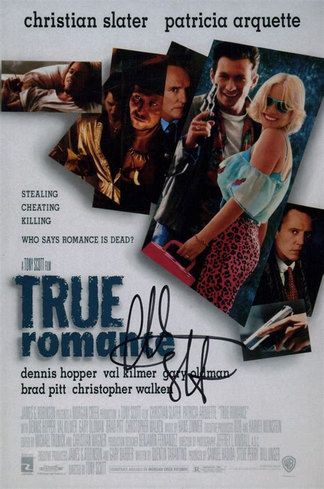 Christian Slater True Romance 8x12 Signed Photo JSA Certified Autograp