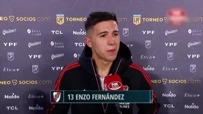 La Alegr A De Enzo Fern Ndez Tras Su Primer Gol En River Tyc Sports