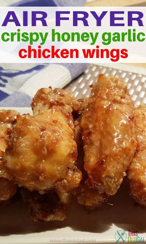 Air Fryer Crispy Honey Garlic Chicken Wings Are Great As An Appetizer