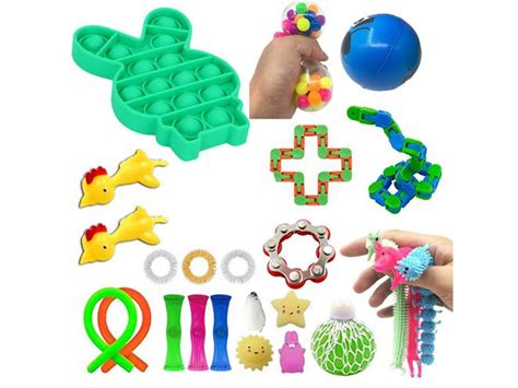 Conjunto de Brinquedo Sensorial Fidget Bola de Mármore Aperto para