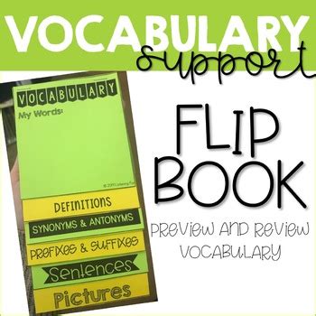 Vocabulary Support Flip Book Activity by Listening Fun | TpT