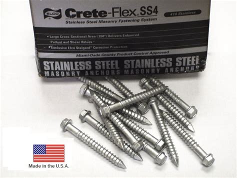 Purchase Elco Crete Flex Ss4 Anchors 410 Stainless Masonry Screws