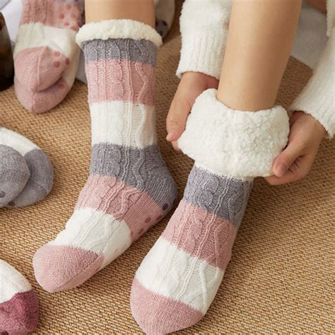 Soft Sherpa Slipper Socks To Lounge All Day Inspire Uplift