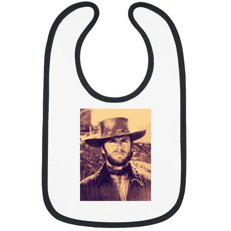 CLINT EASTWOOD - Clint Eastwood Cowby Hat Portrait Original Art Bibs ...