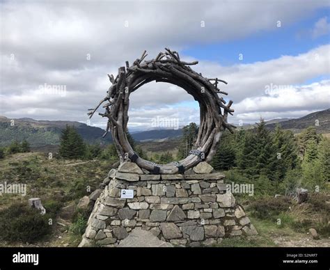 The viewcatcher on the Great Glen Way, Loch Ness, Scotland Stock Photo - Alamy