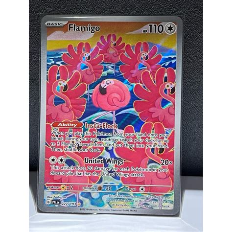 Pokemon TCG SV02 Paldea Evolved Flamigo 227 193 Illustration Rare