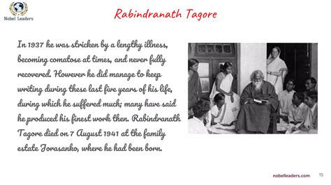 Nobel Prize Winner - Rabindranath Tagore | PPT