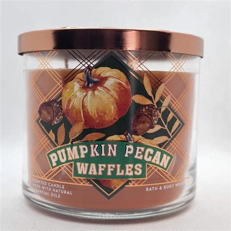 White Barn Bath And Body Works Pumpkin Pecan Waffles 3 Wick