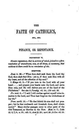faith  catholics confirmed  scripture  attested