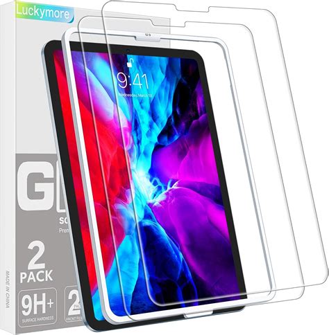 Luckymore 2 Pack Screen Protector For Ipad Pro 12 9 （2020 And 2018 Model Ipad Pro