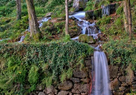 Wasserfall Nationalpark Peneda Geres Portugal Stockfotografie