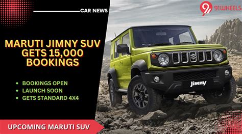 Maruti Suzuki Jimny Suv Gathers More Than 15000 Bookings