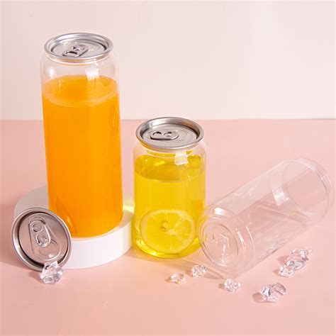 Custom Size 202 250ml 330ml 350ml 500ml 650ml Transparent Pet Cans