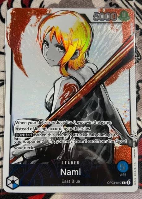 NAMI OP03 040 Aa Pillars Of Strength One Piece Card Game Leader ENG Nm