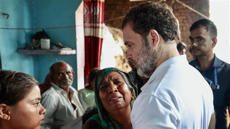 Compensation For Hathras Stampede Victims Inadequate Rahul Gandhi To