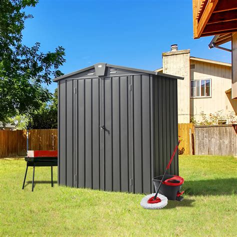 Amazon Thanaddo Cobertizo De Almacenamiento Al Aire Libre De 11 X