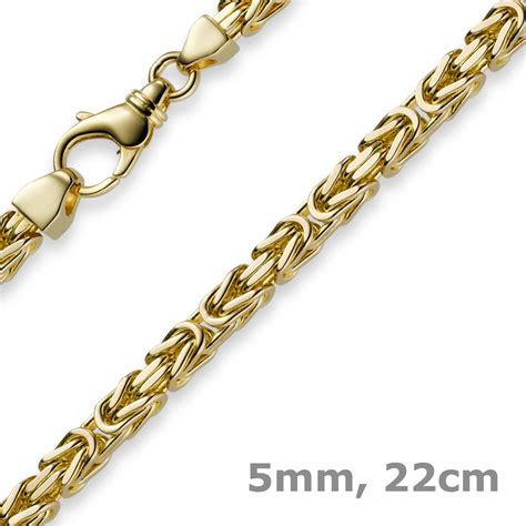 Mm K Nigskette Kette Halskette Aus Gold Gelbgold Cm Herren