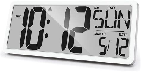 Amazon.com: Large Digital Wall Clock 14.2 Inch Digital Alarm Clock for ...