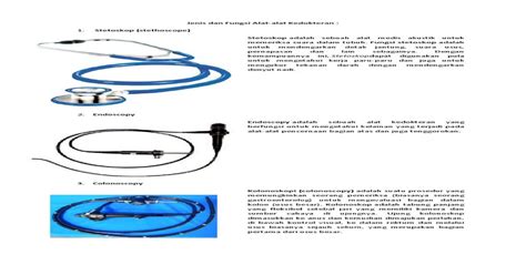 Jenis Dan Fungsi Alat Kedokteran Pdf Document