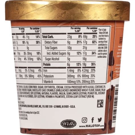 Halo Top Chocolate Ice Cream Cake Light Ice Cream Pint Kroger