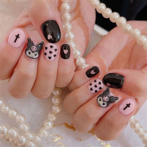 Kuromi Nails Unghie Unghie Fosforescenti Unghie Idee