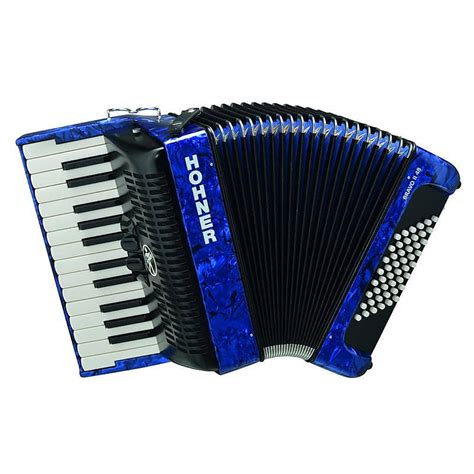 Hohner Bravo Ii 48 Chromatic Piano Key Accordion Blue Reverb